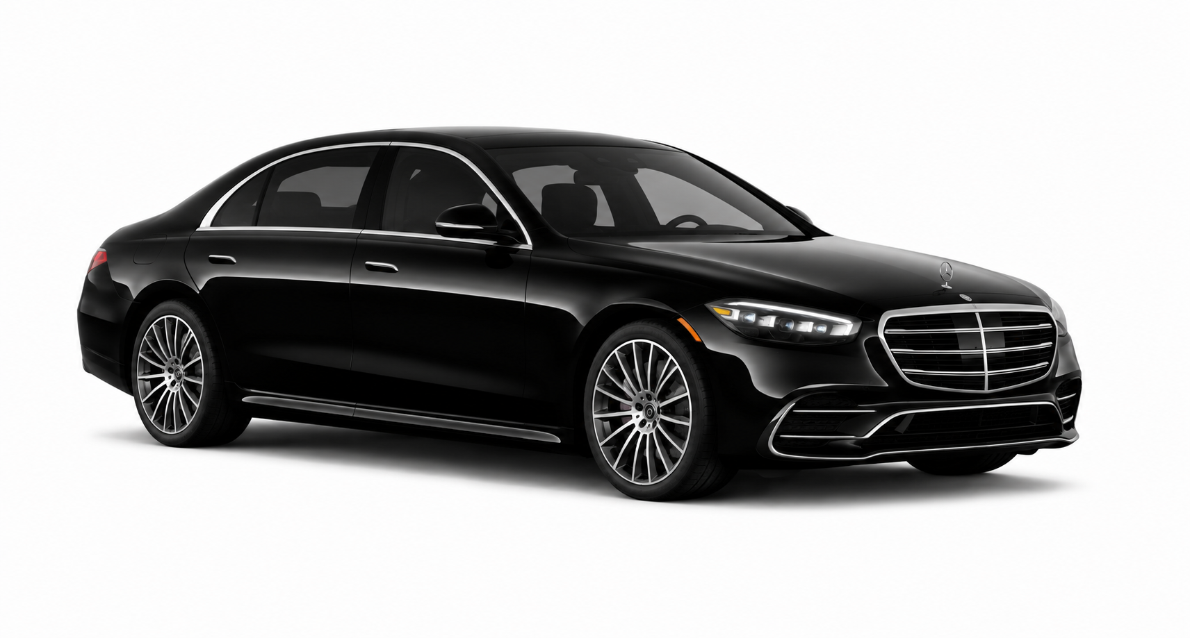 Luxury black sedan chauffeur service in Miami by VIP Mega Limo